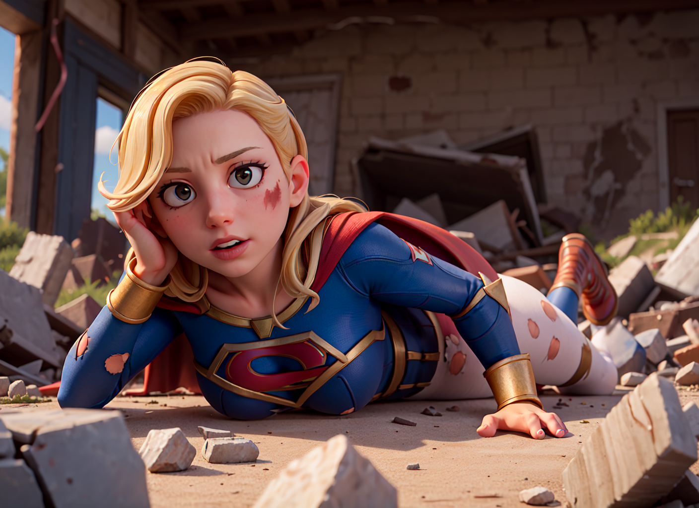 42789-694321288-masterpiece, high quality best quality,close up, supergirl laying on top of rubble, wounded, (bruise, dirty, torn clothes) , rip.png